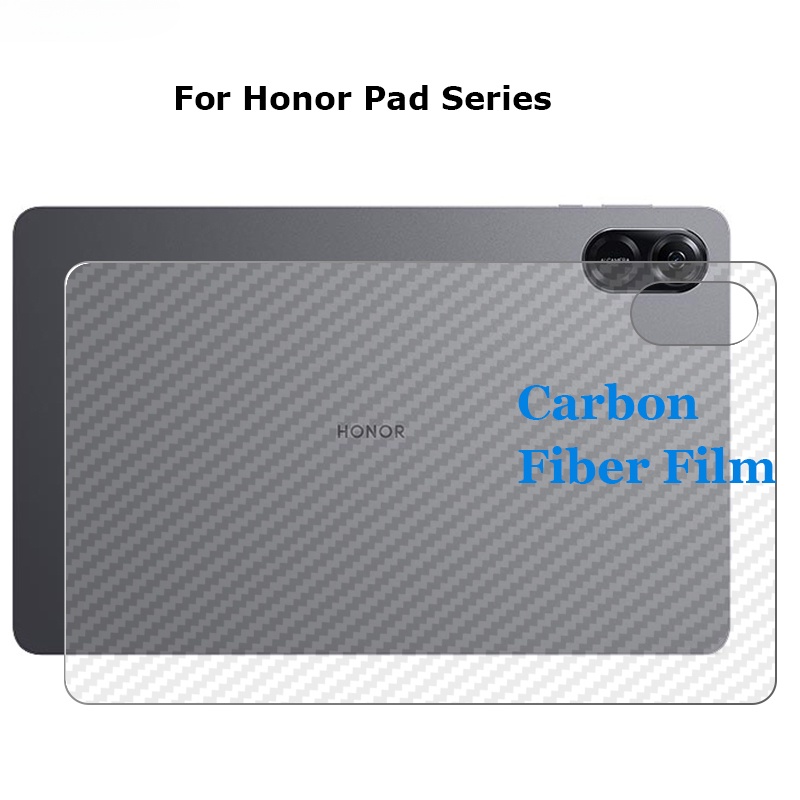 สําหรับ Honor MagicPad 13 Pad Tablet 8 6 X9 X7 X8 V8 V7 Pro 3D ใส คาร์บอนไฟเบอร์ ด้านหลัง ฟิล์มติดหน้าจอ ป้องกัน