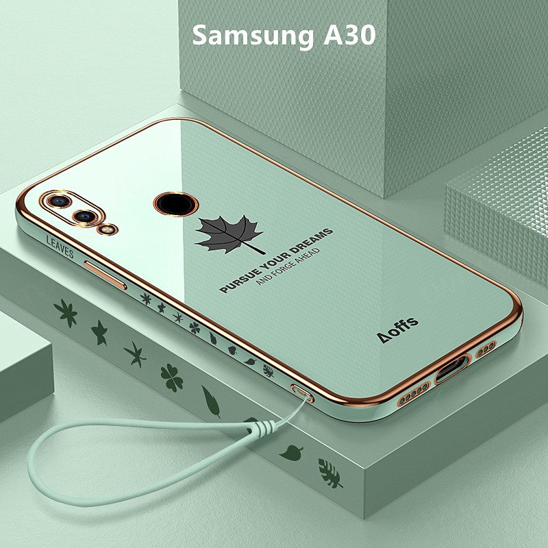 เคส Samsung A30 case อ่อนนุ่ม ลายใบเมเปิ้ล เคสมือถือ เคสโทรศัพท์ Samsung Galaxy A30