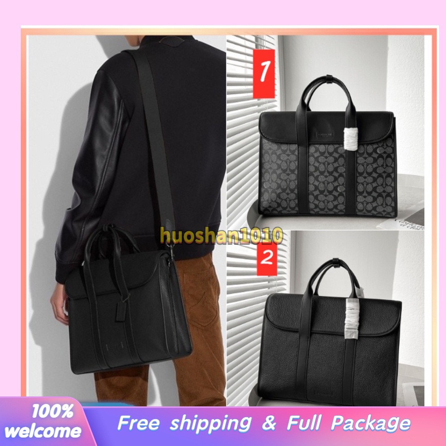 Gotham Portfolio In Signature Canvas C5319 C5318 ผู้ชาย กระเป๋าเอกสารผู้ชาย COAC H กระเป๋าคอมพิวเตอร์พิมพ์ลายคลาสสิก