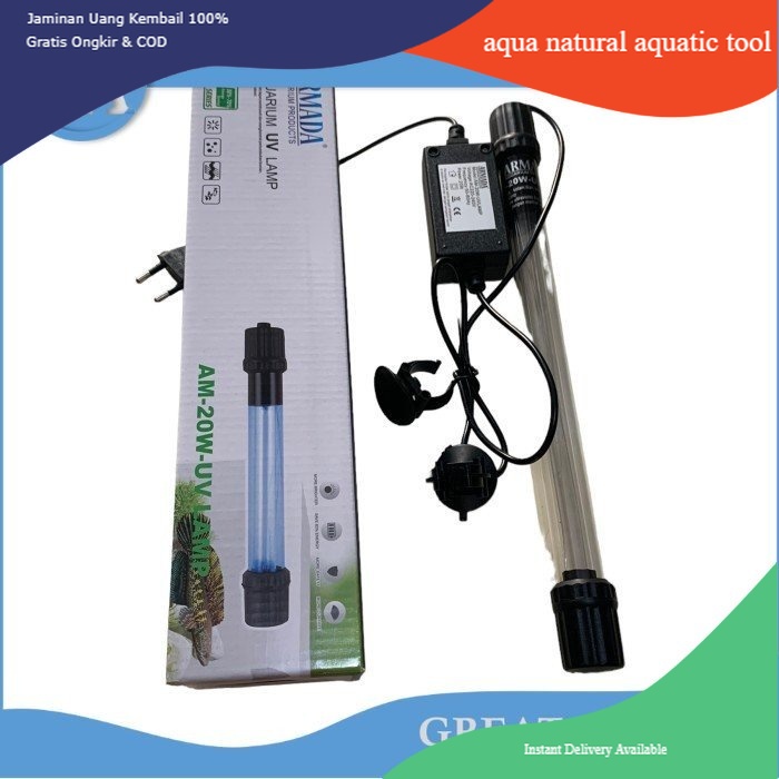 พิพิธภัณฑ์สัตว์น้ํา 20 วัตต์ UV LAMP ARMADA AM UV 20 WATT 20 W UV LAMP