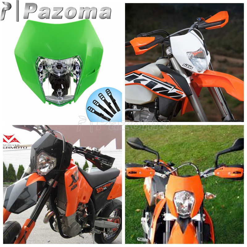 PA Lt-dual Sport Supermoto ไฟหน้า Streetfighter ฮาร์เลย์คาวาซากิ KLX 110 125 150 KX 450 KDX KLE KLR 