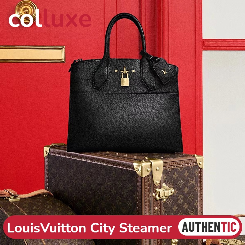 แบรนด์ใหม่และเป็นของแท้/หลุยส์วิตตอง Louis Vuitton กระเป๋ารุ่น City Steamer PM สุภาพสตรี/กระเป๋าสะพาย/กระเป๋าถือ