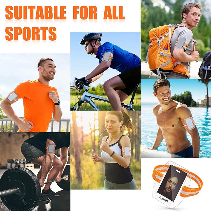 To กันน้ํา Ski Pass Holder Armband Ids การ์ดผู้ถือป้ายพลาสติก Arm Holder