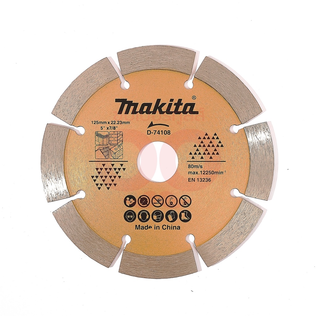 MAKITA (มากีต้า) D-74108 ใบเพชร 5" ร่อง (น้ำ-แห้ง) 3ดาว
