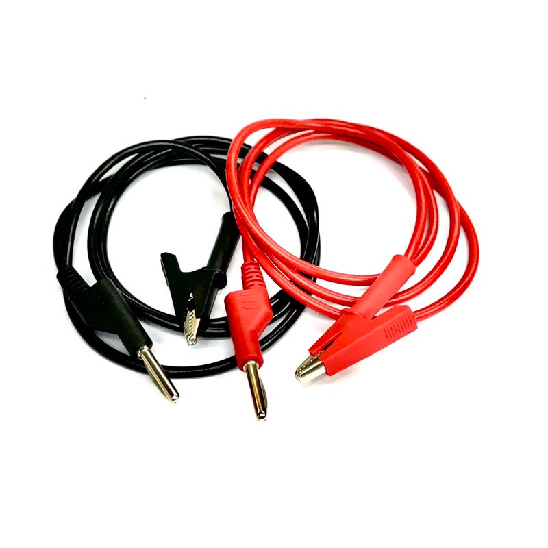 Meter cable สายต่อมิเตอร์ Banana+ปากคีบ ยาว1 เมตร สีดำ แดง มีของพร้อมส่งในไทย