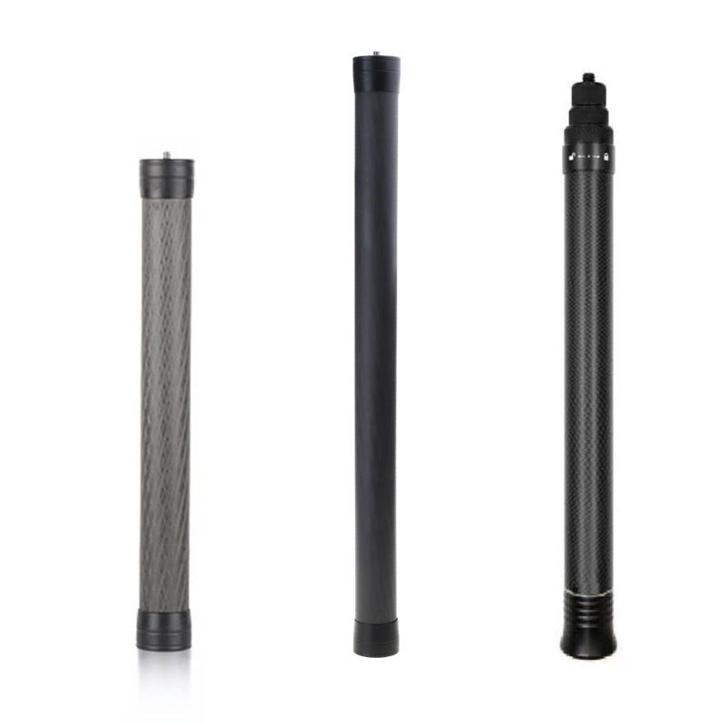 IOR คาร์บอนไฟเบอร์ Selfie Stick Rod ขยายสําหรับ Ronin S Feiyu Zhiyun Gimbal 1 4