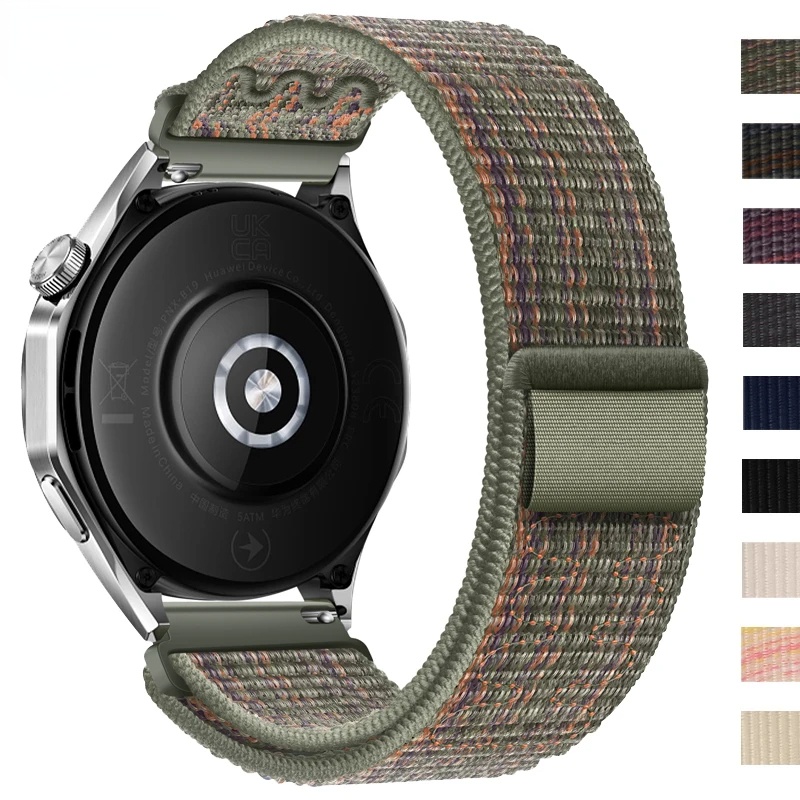 สายนาฬิกาข้อมือไนล่อน 20 มม./22 มม. สําหรับ Samsung Galaxy Watch 6/5/4/Active 2, Classic 43/47 มม., Huawei Watch GT4 46 มม.