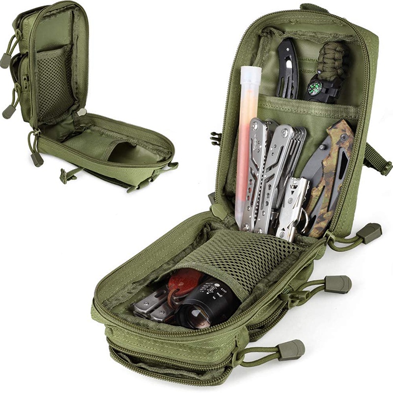 กระเป๋าคาดเอว กระเป๋าเมสเซนเจอร์ ขนาดเล็ก สีพื้น สําหรับผู้ชาย - รูปที่ 6