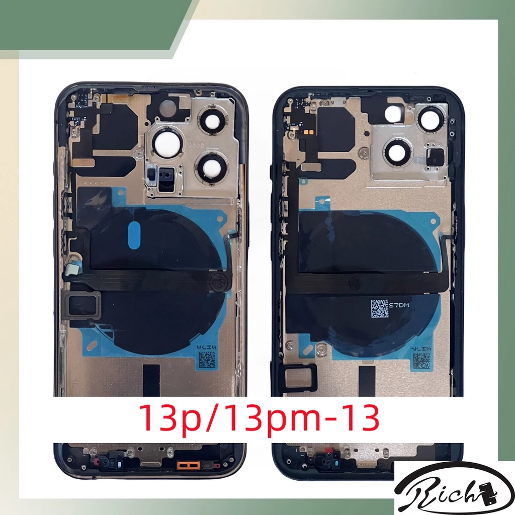 ฝาครอบแบตเตอรี่ด้านหลัง พร้อมสายแพ คุณภาพสูง สําหรับ Iphone 13promax 13