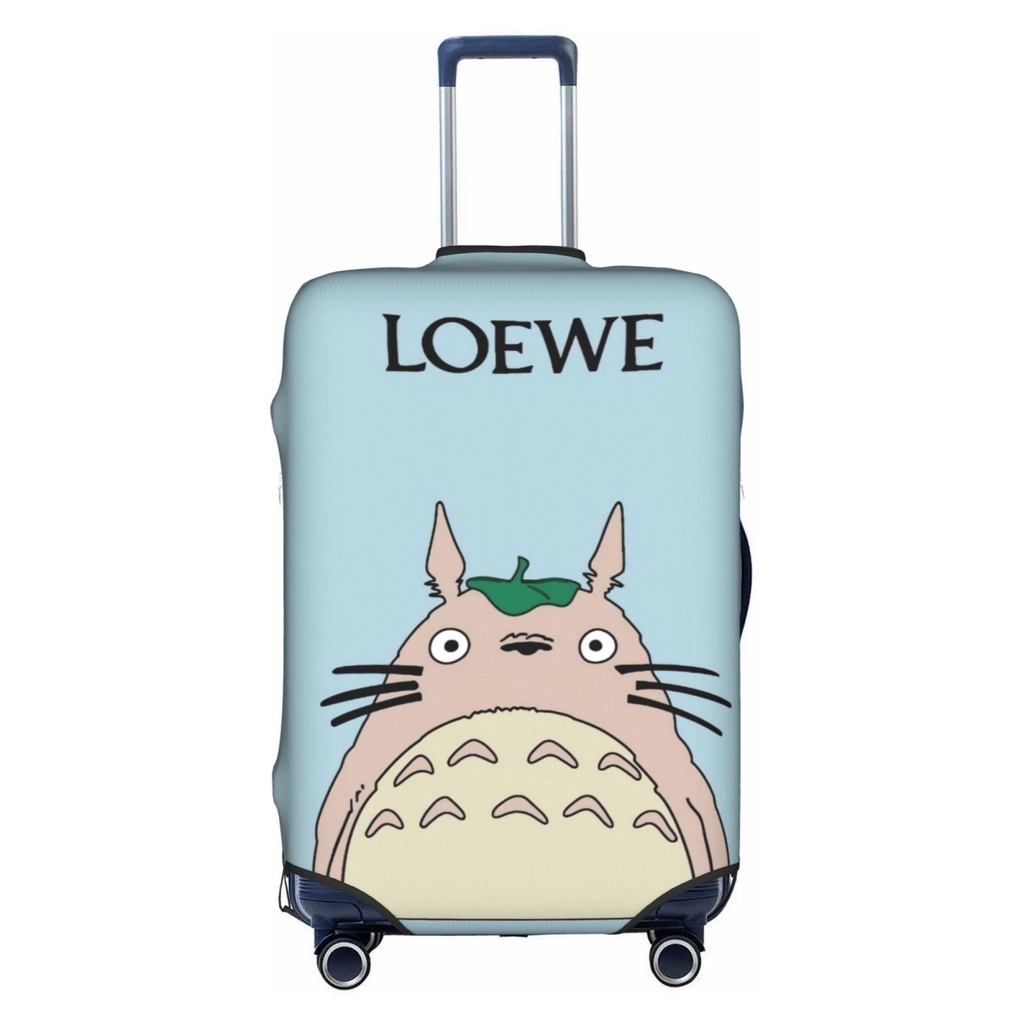 ผ้าคลุมกระเป๋าเดินทาง ผ้าสแปนเด็กซ์ แบบหนา ยืดหยุ่นสูง ลายการ์ตูน My Neighbor Totoro 18 24 28 32 นิ้ว