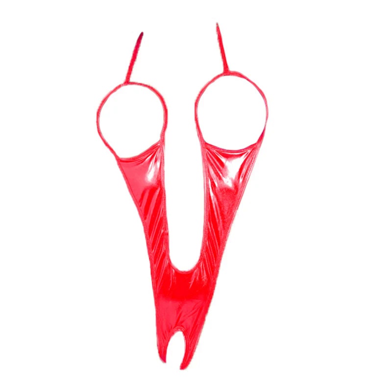 ชุดชั้นในPUหนังแท้สำหรับผู้หญิง สไตล์fetishและtemptation เหมาะสำหรับpole dance