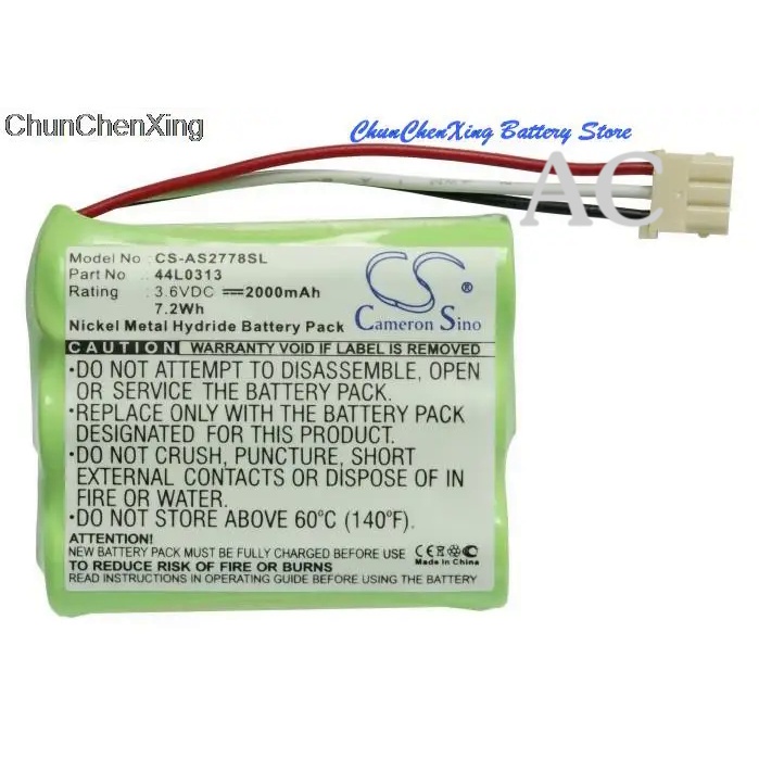 AC Cameron Sino 2000mAh Battery for IBM AS2740,AS400,AS400 i5,cache controller FC2778,FC Disk Contro