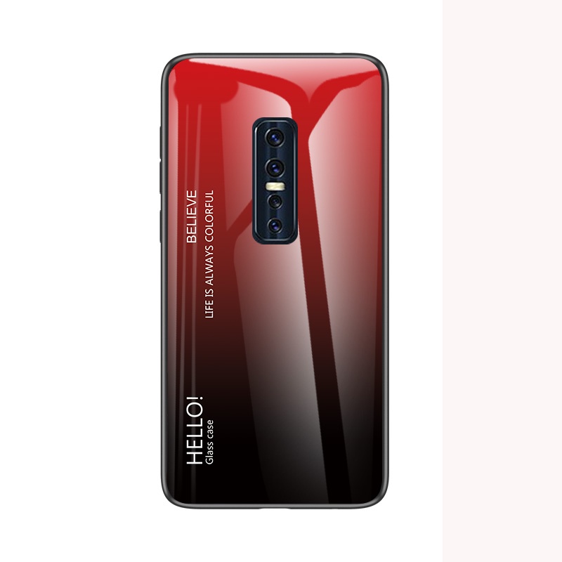 เคส สําหรับ Vivo V17 Pro V 17 VivoV17 Pro Vivo 1910 เคส ไล่ระดับสี กระจกนิรภัย เคสด้านหลัง - รูปที่ 6