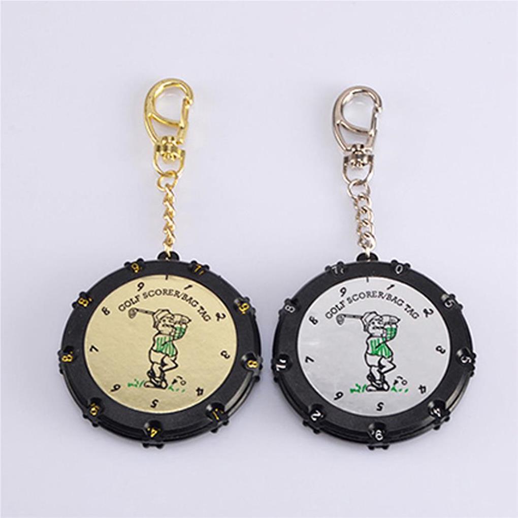 Golf Score Stroke Counter 9 Shots Score Keeper 18 หลุมพวงกุญแจคลิปกอล์ฟสําหรับกีฬากลางแจ้งกอล์ฟสิ่งท