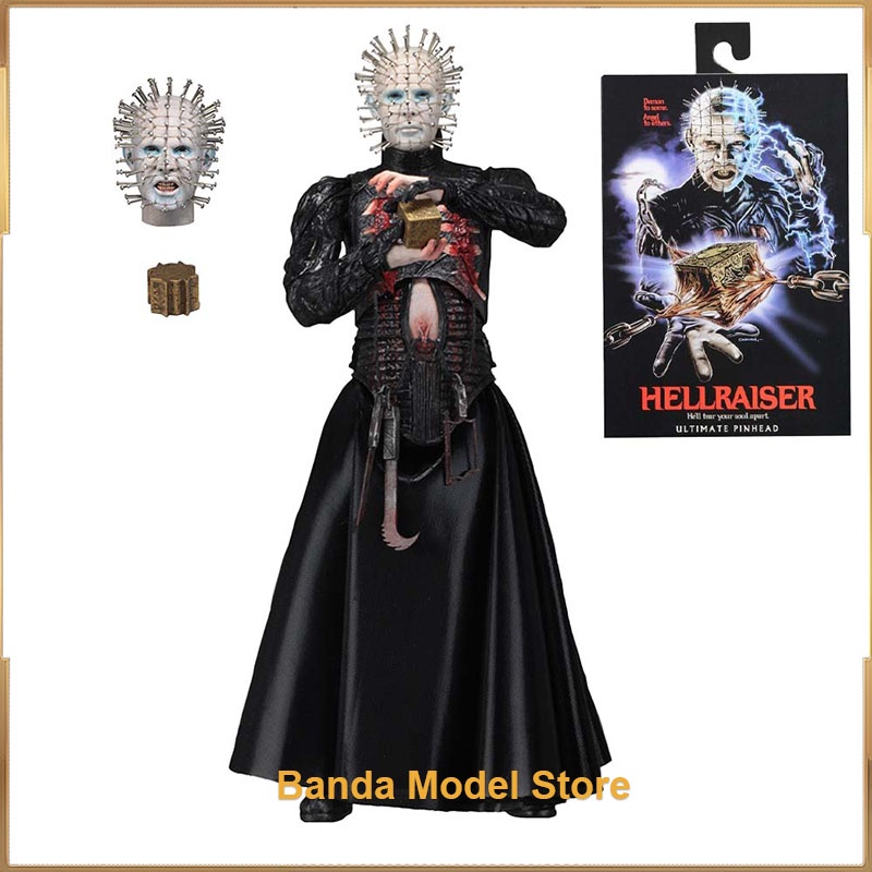 Neca 33103 โมเดลฟิกเกอร์ Hellraiser Ultimate Pinhead 7 นิ้ว ของเล่น สําหรับเก็บสะสม ของขวัญฮาโลวีน