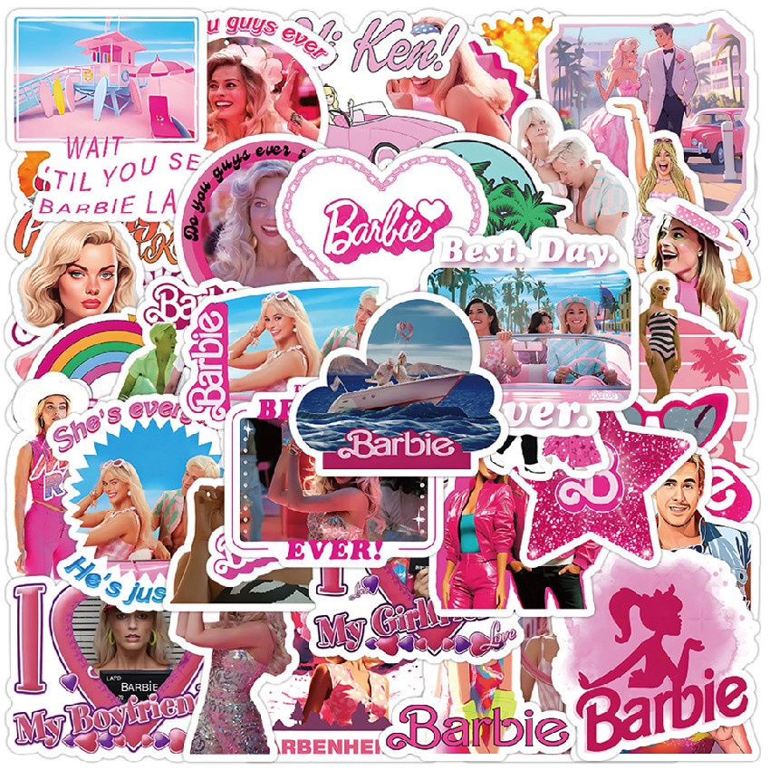 New Barbie Embroidery Stickers Kawaii Cartoon Princess Female Iron On  Clothes Patches Badge Diy Hole Patch