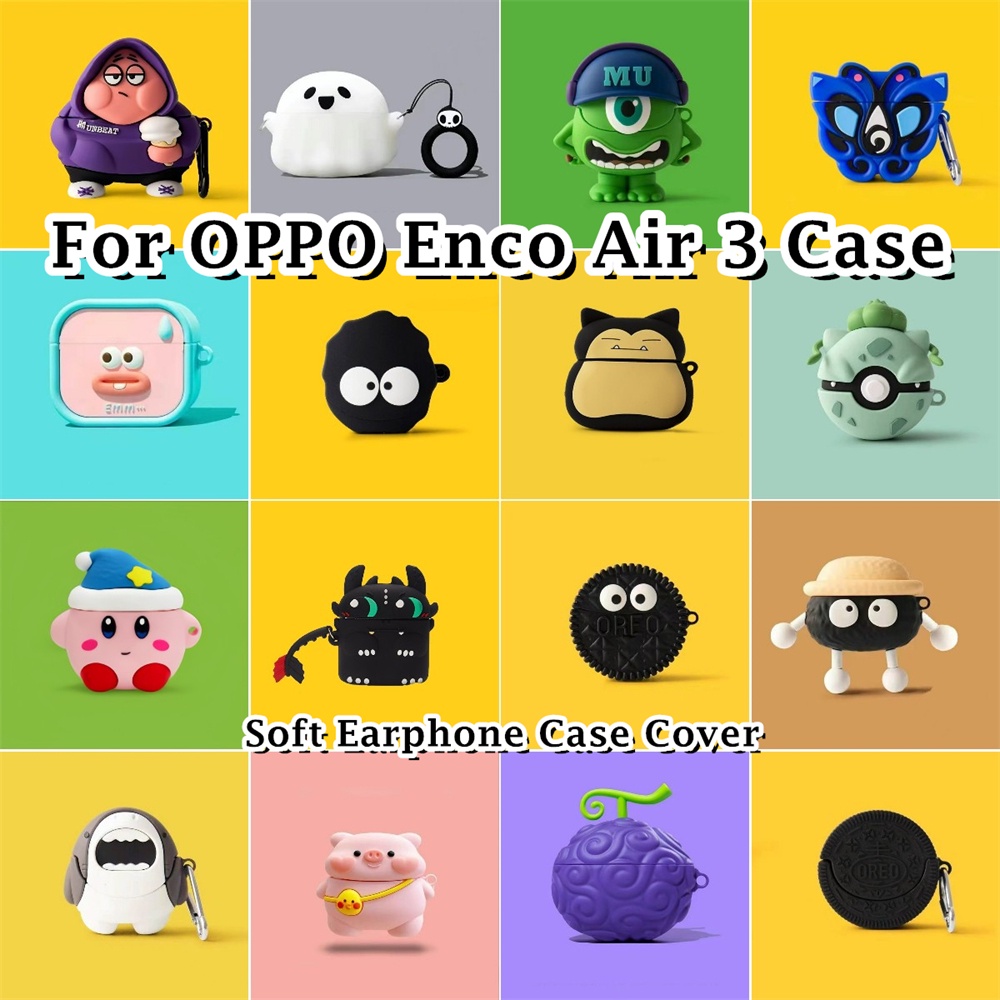 พร้อมส่ง! นําไปใช้กับ OPPO Enco Air 3 เคส Case เคสหูฟัง การ์ตูนชุดนวัตกรรม ซิลิโคนนุ่ม เคส เคสหูฟัง