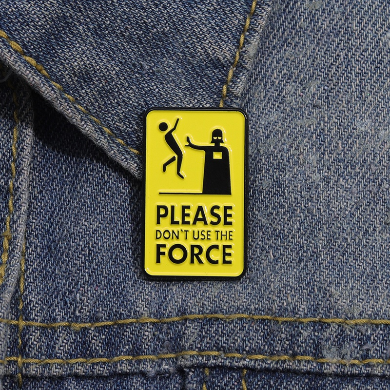 โปรดอย่าใช้กองทัพเคลือบ Pin เข็มกลัดข้อความเข็มกลัดปกเสื้อเป้สะพายหลังเสื้อผ้าเครื่องประดับของขวัญ