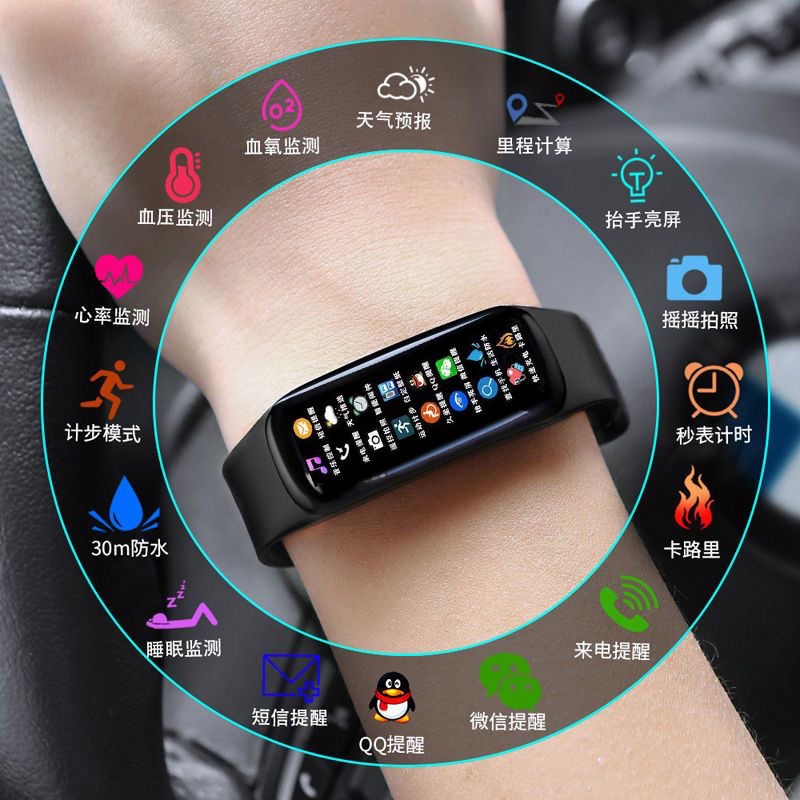 นาฬิกาข้อมือสมาร์ทวอทช์ สําหรับ Huawei Xiaomi 7th Generation axian168my.my23.12.18