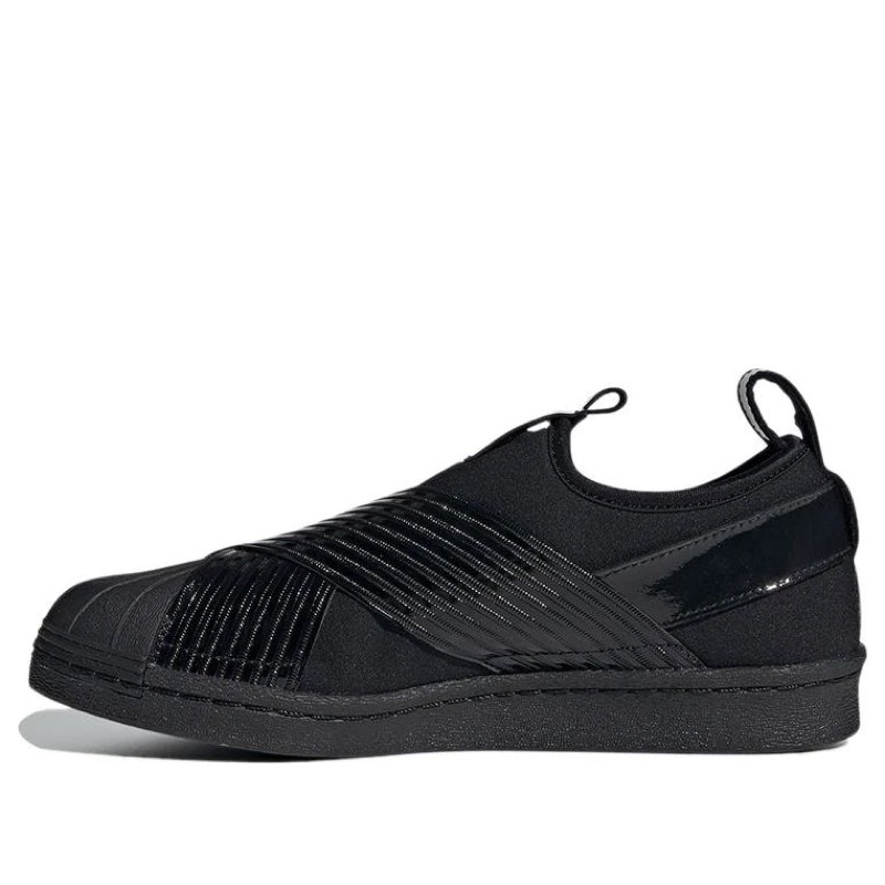Adidas Superstar Slip-On Triple Black (Size 40.5) ของแท้  แฟชั่น