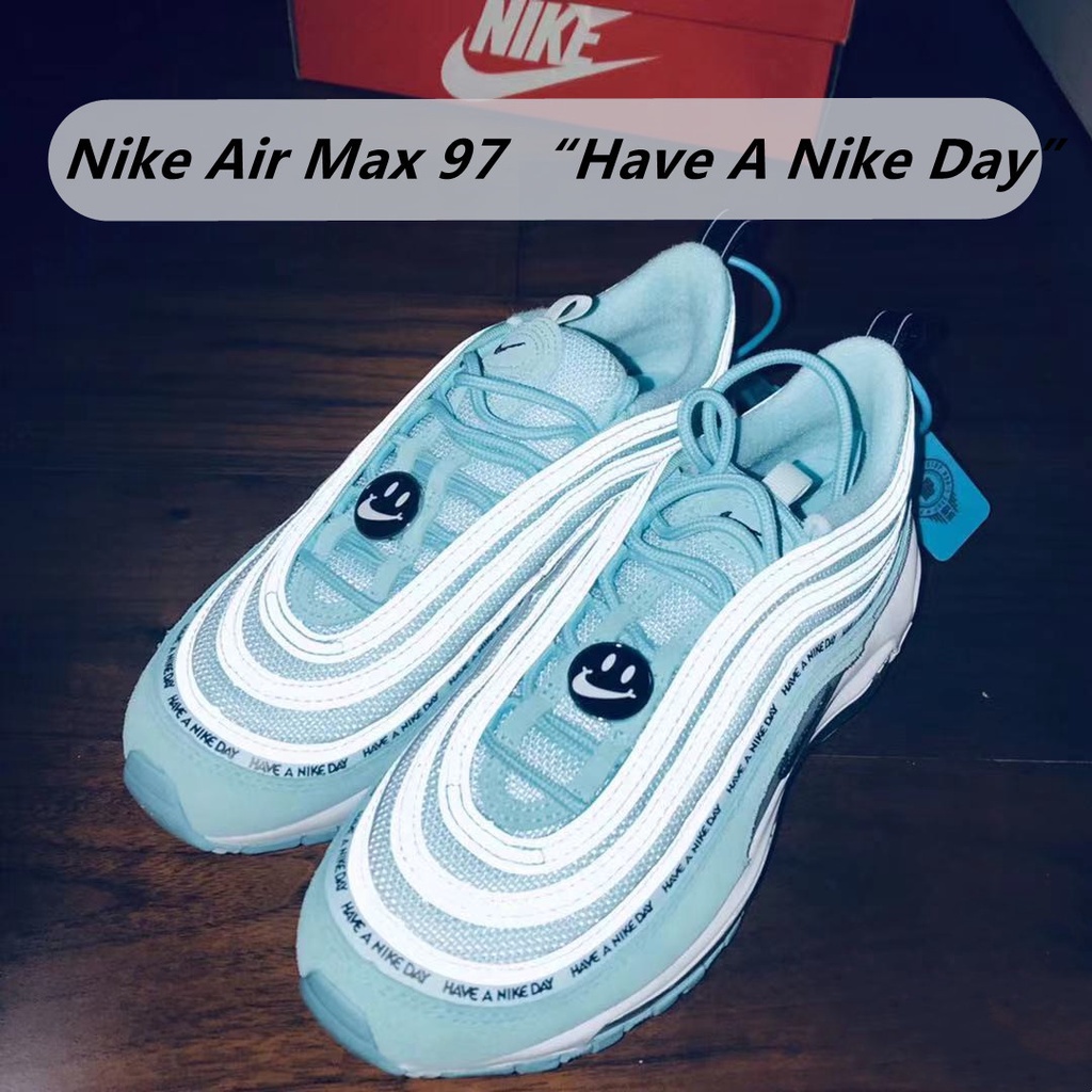 Nike Air Max 97 "Have A Nike Day" รองเท้ากีฬา รองเท้าวิ่ง ระบายอากาศ สีเขียว สําหรับผู้ชาย และผู้หญิง 92 สี