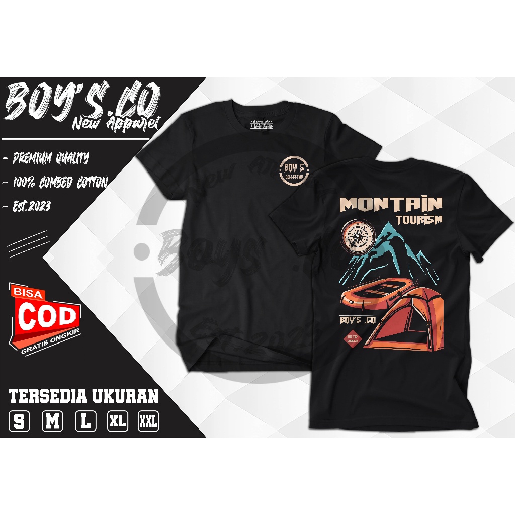 พร้อมส่ง เสื้อยืด พิมพ์ลาย Adventure Kaos BC07 Combed 20s สําหรับเด็กผู้ชาย