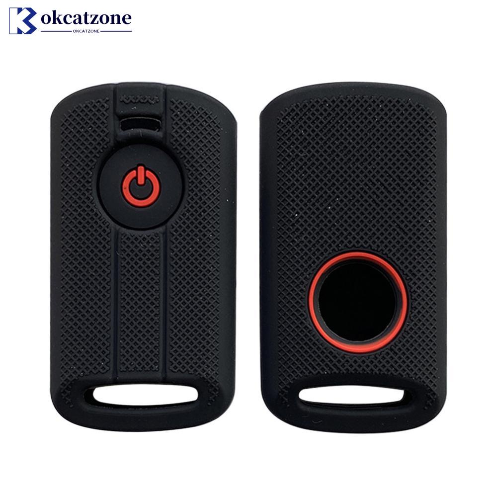 Okcatzone เคสรีโมตกุญแจรถยนต์ ซิลิโคน สําหรับ YAMAHA XMax 125 250 309 300 400 Tricity 2020 2021 2022 NMAX 125 Tmax Tech Max P4T3