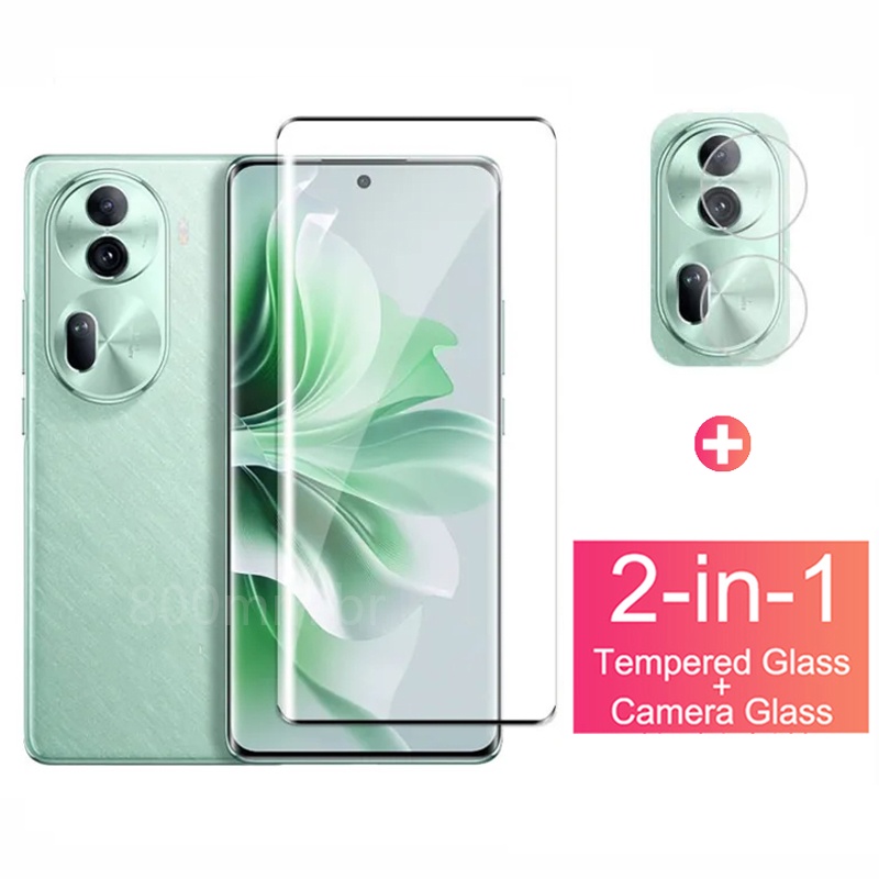 สําหรับOPPO Reno 11 Pro 5Gคลุมทั้งหมดกระจกนิรภัยป้องกันหน้าจอสําหรับOPPO Reno 11 11F 10 9 8 Pro + Pro Plus 8Z 8T 4G 5Gฟิล์มแก้วและตัวป้องกันกล้อง