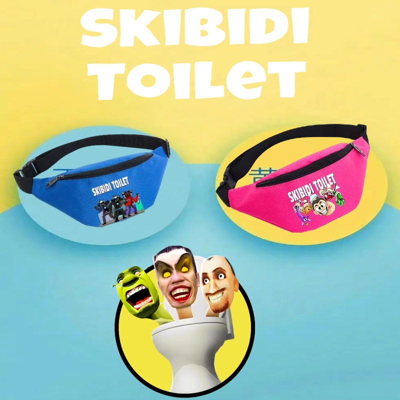 Skibidi ห้องน้ํา การ์ตูน กีฬา กระเป๋าคาดอก ลําลอง กระเป๋าคาดเอว สําหรับเด็ก เรียบง่าย และน้ําหนักเบา กระเป๋าใส่โทรศัพท์ อเนกประสงค์ สําหรับผู้ชาย และผู้หญิง ผู้ใหญ่