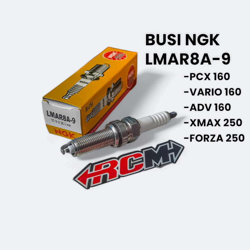 NGK Lmar8A-9 หัวเทียนรถจักรยานยนต์ G-Power หัวเทียน Pcx 160 Vario 160 Adv 160 Xmax Forza 250 เดิมแท้