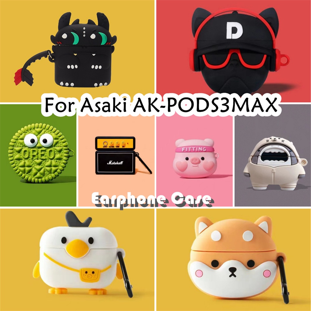 【พร้อมส่ง】เคสหูฟังซิลิโคนนิ่ม ลายการ์ตูนตลก สําหรับ Asaki AK-PODS3MAX