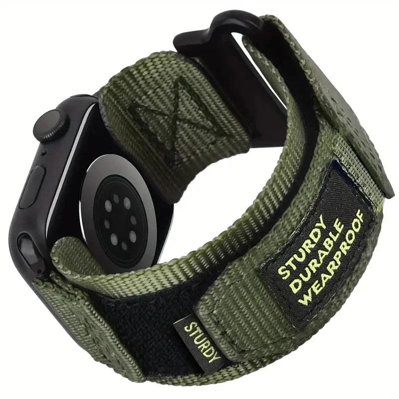สายนาฬิกาข้อมือไนล่อน ผ้าแคนวาส ปลดเร็ว สําหรับ Apple Watch ultra2 IWatch series 9 8 7 6 SE 5 4 3 49 45 44 42 41 40 38 มม.