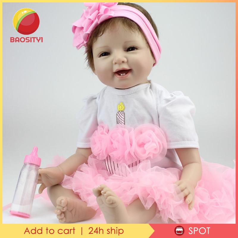 [Baosity1] ใหม่ ตุ๊กตาเด็กทารกเสมือนจริง ซิลิโคน แฮนด์เมด 55 ซม.
