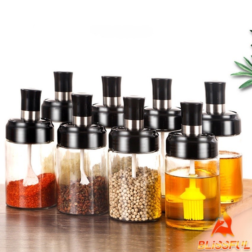B.F  โถปรุงรส ได้แก่ มีช้อนและพร้อมฝาปิด โถเกลือ กล่องเครื่องปรุงรส Seasoning jar with spoon and lid