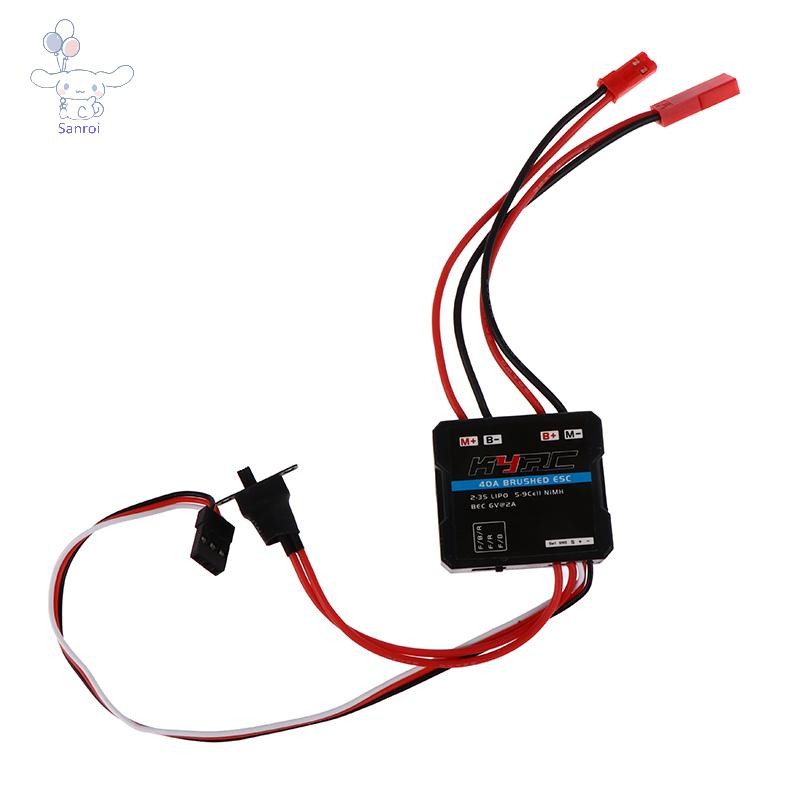 [San] 40a Brushed ESC Electronic Speed Controller สําหรับ WPL C24 C34 MN D90 MN99S MN86S POP