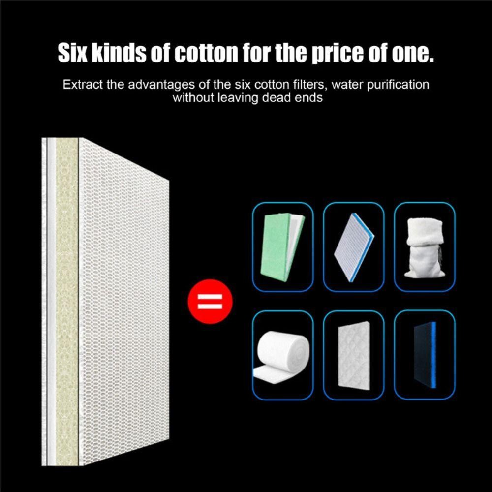 PTKFPT09 1 ชิ้นกรองชีวเคมี, 8 ชั้น 8D Aquarium กรองฟองน้ํา, High-Density Cotton Sponge Aquarium อุปกรณ์เสริม - รูปที่ 4