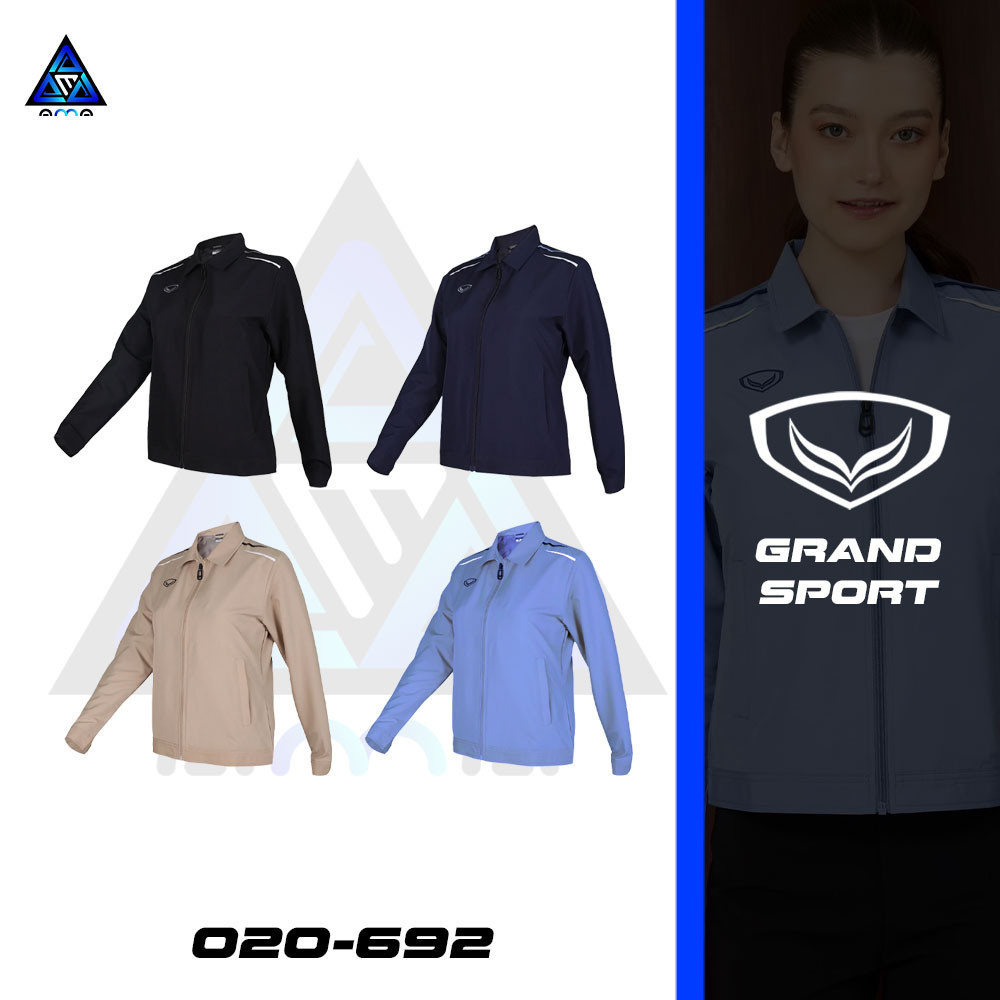 ลดแล้วลดอีก30% TEXT GRAND SPORT เสื้อแจ็คเก็ตตัดต่อกุ๊น(หญิง) รหัส 020692 แท้100%