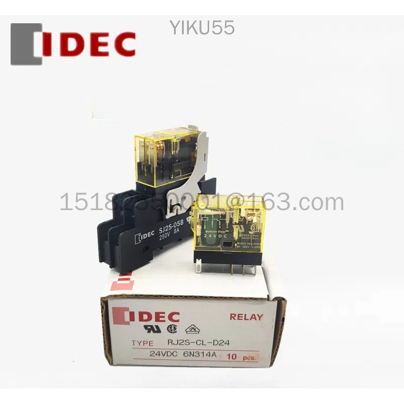 Idec RJ1S/RJ2S-CL-D24/A220 รีเลย์ 8-pin บาง SJ1 2S-05B