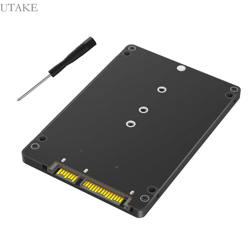 ตัวแปลงอะแดปเตอร์ Utake M 2 NGFF เป็น SATA3 0 พร้อมเคสพลาสติกสีดําป้องกันสําหรับสํานักงานพีซี