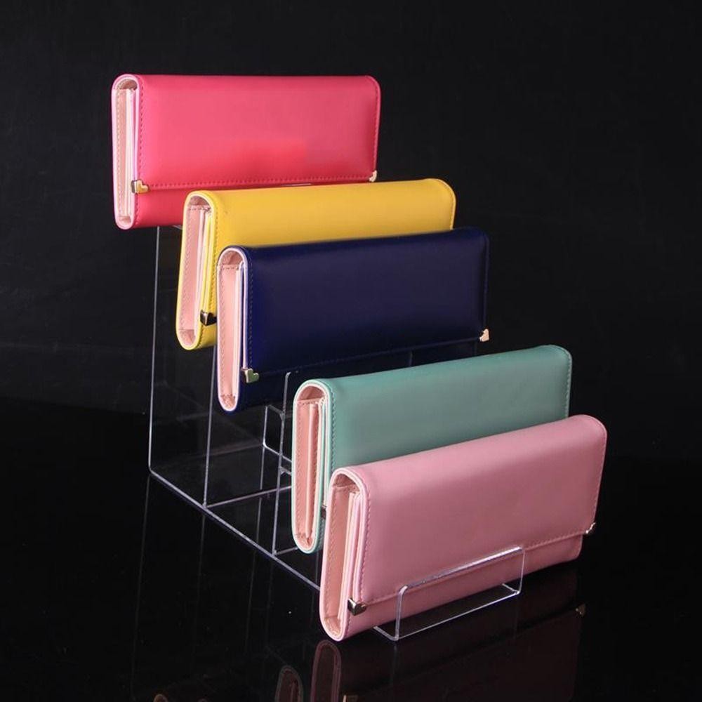 ขาตั้งจอแสดงผลกระเป๋าสตางค์ SOLARLINX, Multilayer Simple Wallet Glasses Storage Rack, Practical Space Saving Black Acrylic Display Stand Desktop ราคา ถูกที่สุด ดีลบีเคเค แกลเลอรีภาพที่ 7