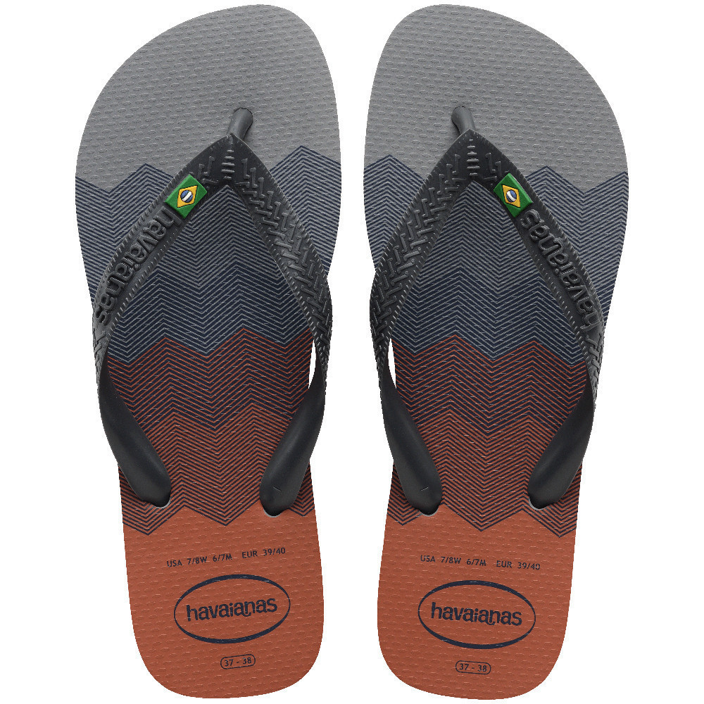 HAVAIANAS รองเท้าแตะ Brasil Fresh Flip Flops GREY 41457455002U_H3GYXX