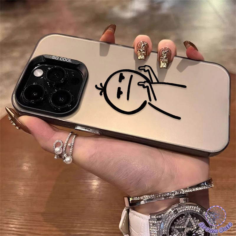 แฟชั่นตลกกราฟฟิติคนน้อยการเคลือบนุ่ม เคส IPhone 16 11 15 รูปที่ 6