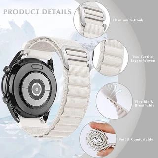 20 มม. 22 มม. สายรัดไนลอน Alpine Loop for Samsung Galaxy Watch FE 7 6 5 4 40 44 มม. /Huawei/Amazfit/Garmin/Xiaomi วงกีฬา
