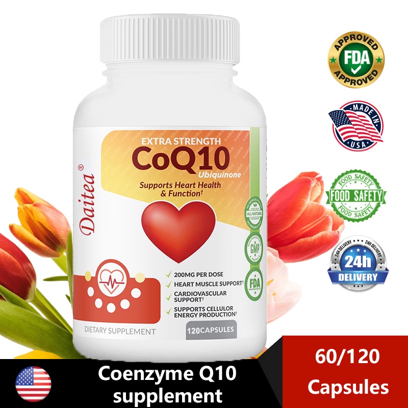 Better Absorption Coenzyme Q10 CoQ10 200mg  support healthy heart 120 softgels