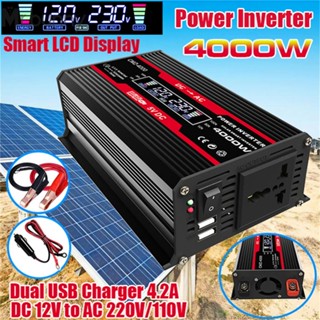 อินเวอร์เตอร์แปลงไฟ DC12V เป็น 110 220V สําหรับรถยนต์