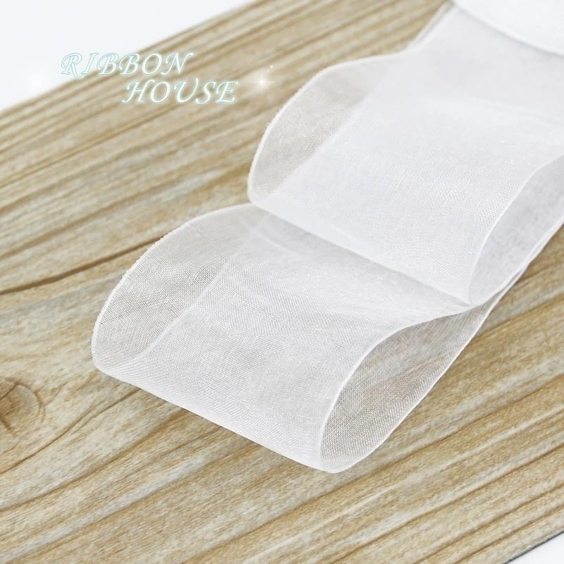 ริบบิ้น Organza กว้าง 50 เมตร/ม้วน 5 ซม.สีต่างๆสําหรับห่อของขวัญตกแต่งบ้าน
