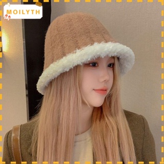 Moilyth หมวกบักเก็ต กันลม ให้ความอบอุ่น สีพื้น เหมาะกับฤดูใบไม้ร่วง และฤดูหนาว เข้ากับทุกการแต่งกาย สําหรับผู้หญิง