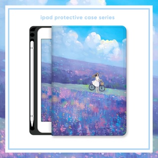 เคส พร้อมช่องใส่ดินสอ สําหรับ Ipad Air 5th Generation 2022 2018 2020 2021 Ipad Pro 11 10.5 9.7 10.9 10.2 นิ้ว Ipad 6th 7th 8th 9th 10th Ipad Mini 1 2 3 4 5 6