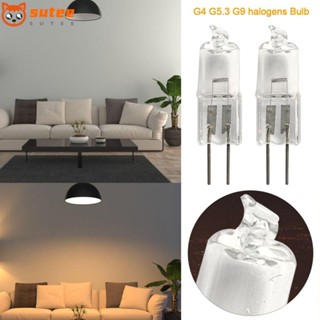 Sutee หลอดไฟฮาโลเจน 12V 220V G4 G5.3 G9 2023 10W 20W 35W 40W หรี่แสงได้ 5 ชิ้น