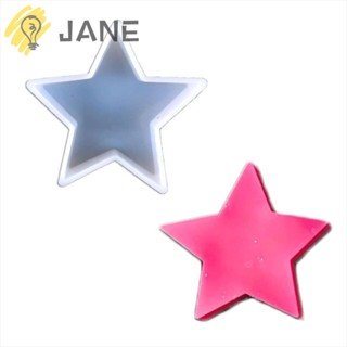 Jane แม่พิมพ์ซิลิโคนเรซิ่น รูปดาวห้าแฉก สีขาว สําหรับทําสบู่ 11.3*11.3*2.6 ซม.